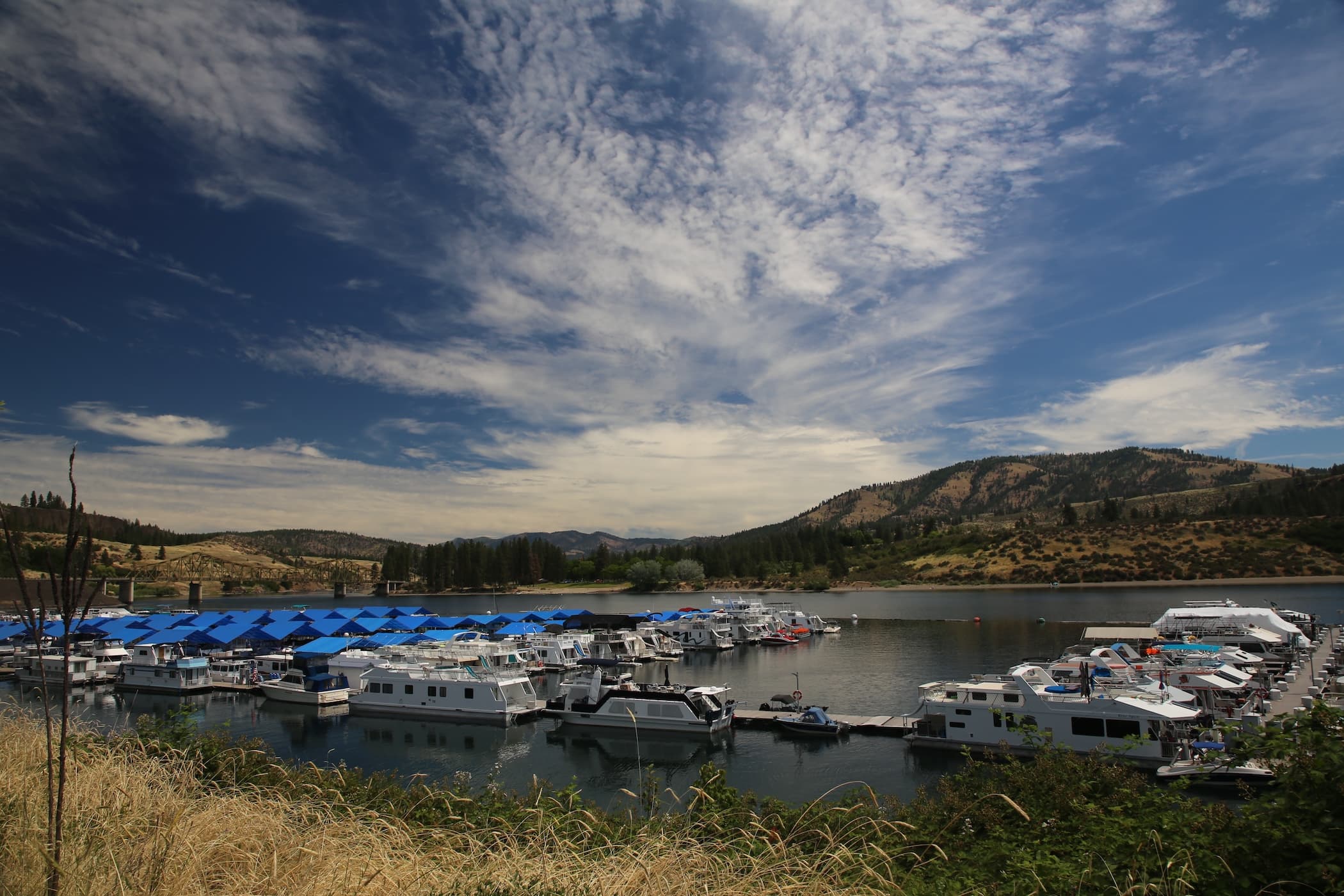Two Rivers Marina on the water