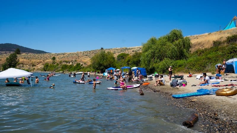 Beach area at Two Rivers