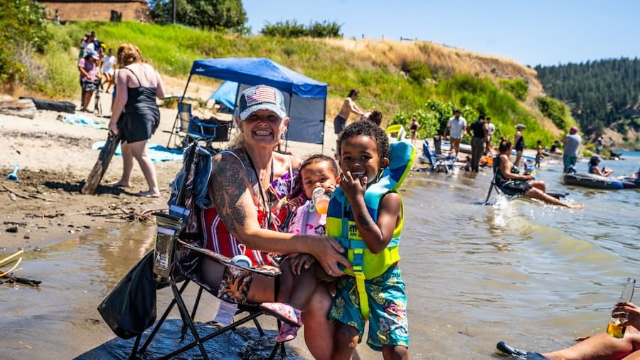 Fourth of July at the Two Rivers Beach