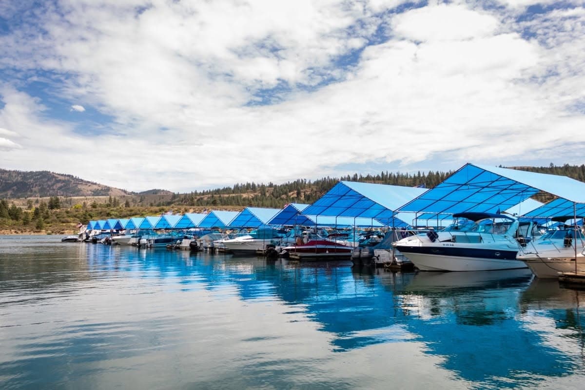 Two Rivers Marina on the water