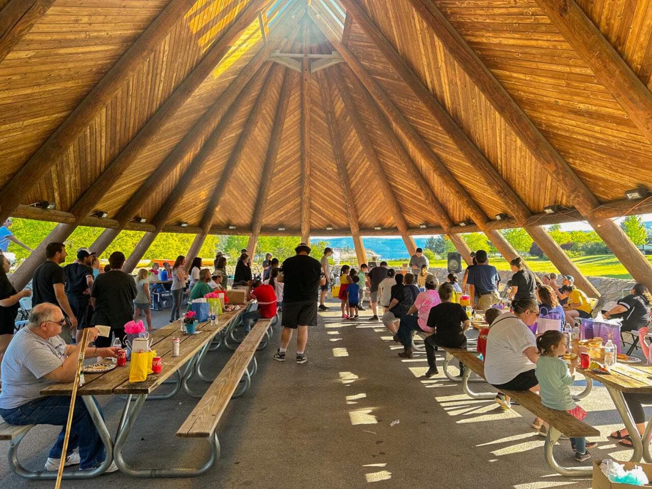 Group pavilion at Two Rivers Resort